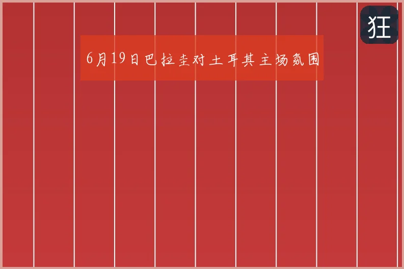 6月19日巴拉圭对土耳其主场氛围